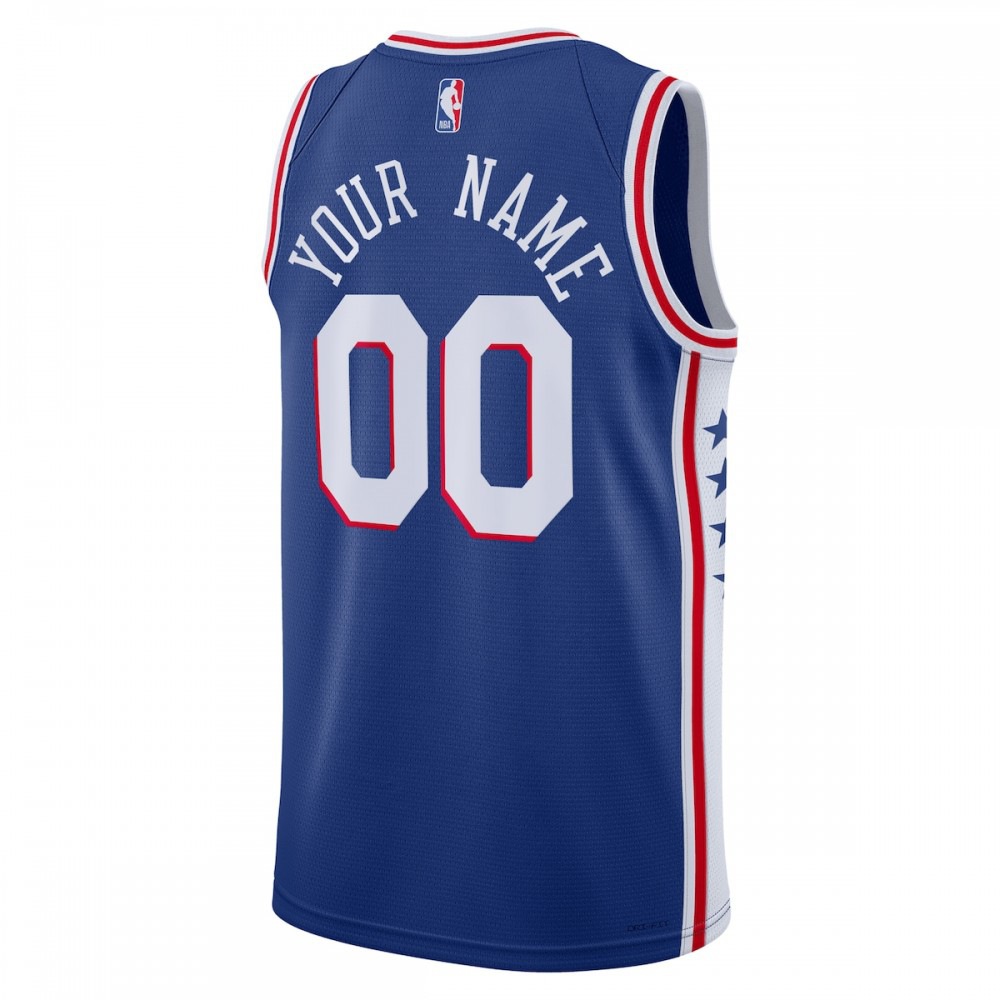 Philadelphia 76ers Unisex 2022/23 Swingman Custom Jersey Royal - Icon Edition-Pro Kit Vault | Brand New 26/27 Sports Jerseys